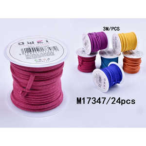 Cuerda de gamuza para abalorios Suministros 3mm * 3m2 4u/c - Product Image 1