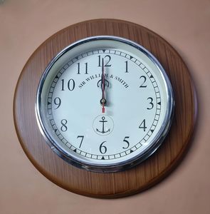 Horloge murale en bois avec anneau métallique, style unique, horloge décorative artistique pour la maison et le bureau - Product Image 6