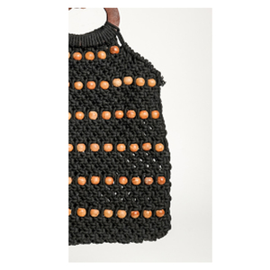 Bolso de algodón hecho a mano popular Bolso de mano de macramé moderno de alta calidad para mujer al precio más bajo - Product Image 5