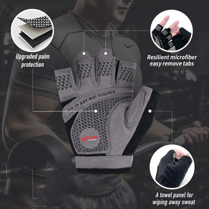 Guantes Deportivos Transpirables Antideslizantes de Medio Dedo, Guantes de Gimnasio Personalizados para Hombres y Mujeres, Guantes de Entrenamiento y Levantamiento de Pesas - Product Image 5