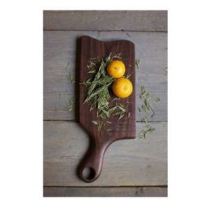 Belle planche à découper en bois naturel sculpté à partir de bois dur foncé de qualité supérieure-Taille personnalisable écologique allant au lave-vaisselle - Product Image 1