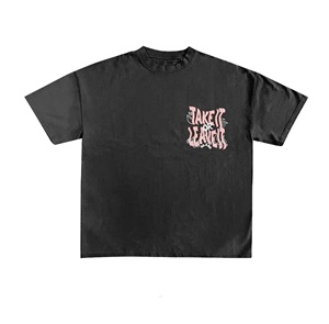T-shirt uni en vrac T-shirt unisexe sérigraphié T-shirt surdimensionné Boxy à épaules tombantes T-shirt en coton lourd - Product Image 5