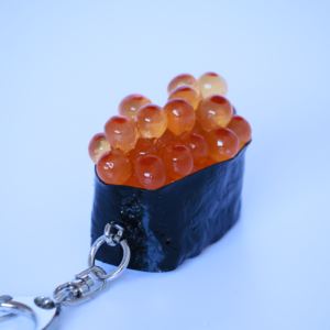 Porte-clés en caoutchouc de luxe Faux répliques alimentaires Anneaux en silicone Affichage de produits originaux - Product Image 4