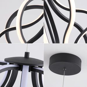 Araña LED Diseño acrílico Araña colgante ajustable Fácil instalación Adecuado para comedor Sala de estar Dormitorio Cocina - Product Image 4