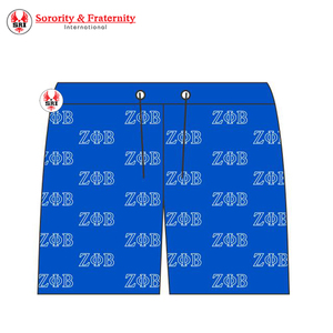Zeta Phi Beta imprimé été femmes Satin pyjama ensembles personnalisé Modal bambou Viscose PJ vêtements de nuit avec passepoil - Product Image 2