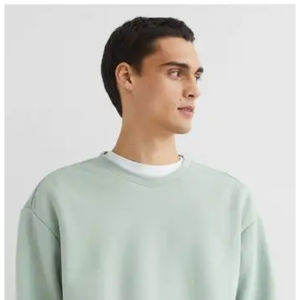 Sudadera de cuello redondo para hombre de corte regular, Jersey impermeable de lana de poliéster/algodón con estampado bordado de logotipo personalizado para invierno - Product Image 5