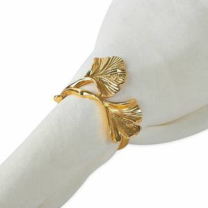 Anillo de Servilleta de Metal de Aluminio de Primera Calidad, Chapado en Oro, Forma Personalizada, Lujoso, para Bodas, Ecológico, Moderno - Product Image 6