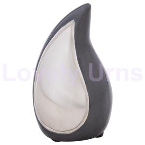 โซลาสมอของที่ระลึกหยดน้ําตาสีเทาสําหรับกล่องกํามะหยี่ฟรีเถ้า - Product Image 1