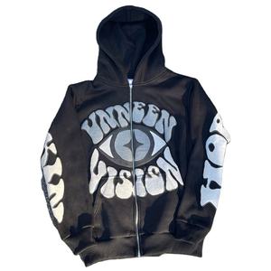 เสื้อมีฮู้ดผ้าฟลีซผ้าคอตตอนผ้าฟลีซผ้าเทอร์รี่มีซิปแบบปรับแต่งโลโก้ได้น้ำหนักเบาเป็นมิตรกับสิ่งแวดล้อมซักได้ไซส์พิเศษ - Product Image 1