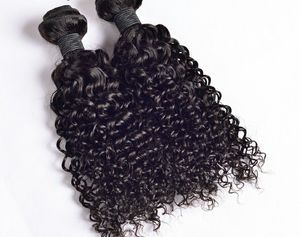 Meilleur choix des meilleurs vendeurs à double tirage cheveux bouclés eurasiens crus en vrac Boho tresses trame de cheveux humains noirs extensions de cheveux humains 100g - Product Image 5