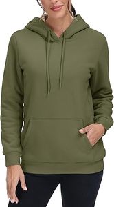 Sweat à capuche doublé Sherpa hiver femme chaud polaire pull en coton épais sweat à capuche uni avec poche - Product Image 5