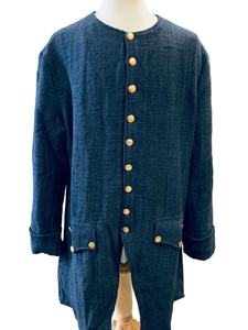 Luxury Customizable Heavy <b>Denim</b> Coat Oversized Streetwear Winter Jacket Premium Quality Casual Fashion Outerwear Stone Wash Men - Product Image 2