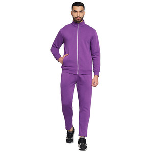 Conjunto Deportivo de 2 Piezas para Hombre, Informal, Cómodo, con Cremallera Completa, Cuello Alto, Diseño Atlético para Correr en Invierno, Ecológico - Product Image 1