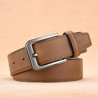 Ceintures habillées en cuir de mouton faites à la main pour hommes, avec logo personnalisé, vente en gros, boucle ardillon en acier véritable de haute qualité, OEM/ODM, pour usage formel, sur mesure