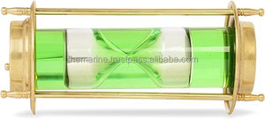 Nautical Antique Brass Sand <b>Timer</b> Green Liquid Modern Design Home Decorative Gift for <b>Kitchen</b> Office Table Top Desk Top - Product Image 4
