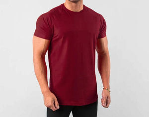 Venta caliente entrenamiento Fitness algodón suave hombres correr camisetas Slim Fit rendimiento impreso con logotipo personalizado camiseta para hombres - Product Image 5