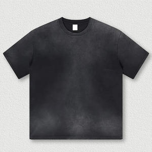 T-shirt unisexe en coton épais 250 GSM manches courtes délavé à l'acide surdimensionné à séchage rapide avec logo personnalisé pour hommes, vente en gros - Product Image 6