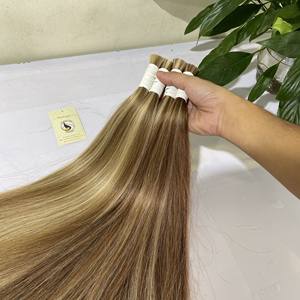 Extensions de cheveux naturels lisses alignées, vierge, couleur Piano, grande qualité, nouveau produit - Product Image 4