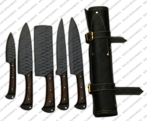 Đen rèn 240 mm Gyuto dao thủ công giả mạo dao nhà bếp <span class=keywords><strong>3</strong></span> Lớp USA BG-42 bột thép tay cầm bằng gỗ - Product Image 4