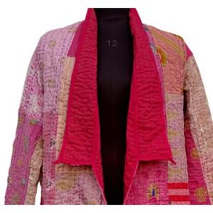 <b>Jacket</b> Long Khambadiya Handmade New Collar Design with Solid Pattern Style for Autumn and Winter Season - Product Image 2