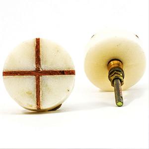 VENDEUR CHAUD Bouton d'armoire en marbre rond Boutons en marbre de vente chaude avec taille de forme de couleur personnalisée Fabriqué en Inde Article - Product Image 6