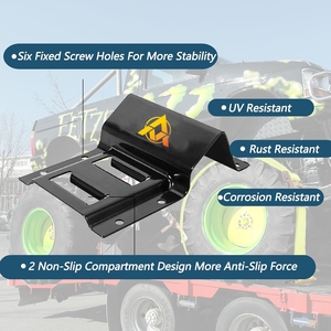 1500lbs bánh xe chock Tie xuống Kit cho Trailer & Pickup Trucks - <span class=keywords><strong>ATV</strong></span>, rzr, máy cắt cỏ, UTV Tie xuống dây đai (2-Wheel Set) - Product Image 5