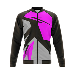 Veste de sport à fermeture éclair intégrale pour un vêtement de sport respirant |   Chaud, respirant, séchage rapide |   Tailles Homme Femme Jeunesse |   Veste d'entraînement - Product Image 2