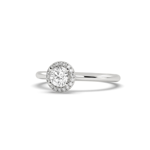 Bague halo en diamant cultivé en laboratoire AJRETAIL 1,07 carat, or blanc, couleur G, clarté VS1, certifiée IGI, cadeau pour anniversaire, mariage, fiançailles - Product Image 2