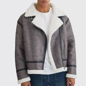 Qualité supérieure Nouveau design à la mode Veste en cuir en fausse fourrure Prix bon marché Tenue la plus populaire à la mode Cuir de mouton Hiver - Product Image 3