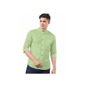 Camisa de vestir para hombre, ropa Formal de negocios, de alta calidad, lisa, informal, con cuello vuelto, larga - Product Image 6