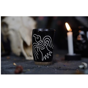 Horn Drinking shot Glass Best Shot para Mead Beer Wine-Jarra casera - Product Image 1