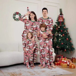 DDP, venta al por mayor, mono de una pieza con estampado de calabaza familiar, pijamas navideños con diseño de cremallera esquelética, pijamas familiares de Halloween - Product Image 6