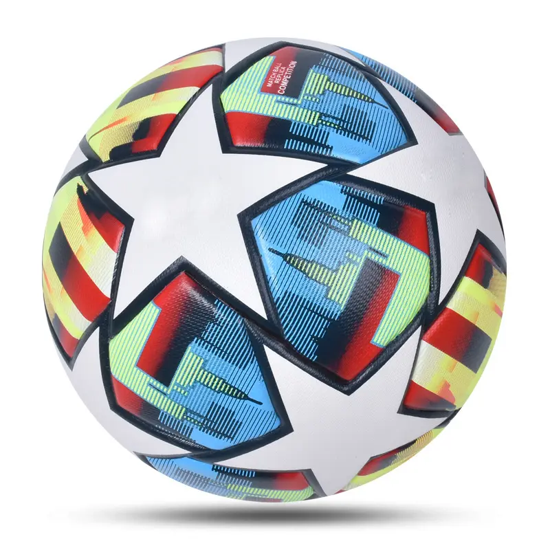 Balón de fútbol profesional de tamaño oficial con logotipo personalizado pakistaní de alta calidad, Fútbol ajustable