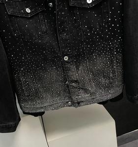 Vestes en jean pour hommes pour un style décontracté de rue, vêtements d'extérieur surdimensionnés, veste en jean à manches longues à boutons - Product Image 5