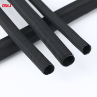 GSKJ Manga de cable dividido tejido Gestión de cables de cierre automático para protectores de cable de computadora de TV de masticar mascotas