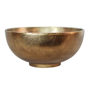 Bol de service en aluminium de forme optimale, décoration de mariage et de réception d'hôtel, finition argentée, bols de service de table design - Product Image 2