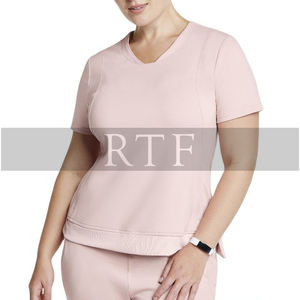 Tops de Enfermería de talla grande personalizados, uniformes de fregado antiarrugas transpirables de estilo moderno para conjuntos de médicos de otoño - Product Image 4