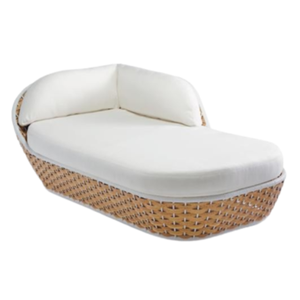 Tumbona de ratán de madera de primera calidad moderna para uso junto a la piscina y en la playa, tumbona hecha a mano, cama de salón fabricada en Indonesia - Product Image 3