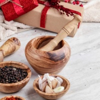 Ensemble de rouleaux à pâtisserie écologiques ArtisRaw en bois d'olivier tunisien, fabriqué en Tunisie, modèle UG010