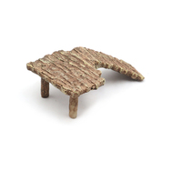 Plateforme de bain de soleil pour tortue, abri en résine en forme de tronc d'arbre, grotte d'escalade pour reptile, ornement en roche artificielle pour aquarium, terrarium, habitat