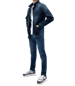 Chaqueta Vaquera de Invierno para Hombre, Fabricada Directamente en Fábrica a Bajo Precio, Algodón Orgánico, Corte Ajustado Informal, Transpirable, Resistente al Viento y Ecológica - Product Image 1