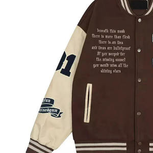 Chaquetas Varsity Nuevo Estilo Cuello Alto Todas las Tallas Colores Lana de Alta Calidad Antibacterianas para Hombre y Mujer - Product Image 3