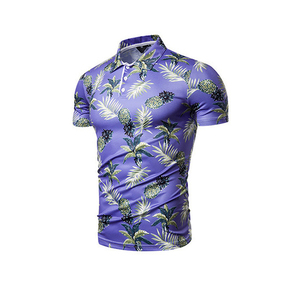 Estilo de playa de algodón de poliéster de alta calidad para hombre para Polo impreso personalizado verano Casual moda corto sólido Terry Golf Logo - Product Image 5