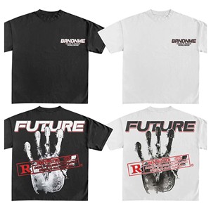 Camiseta cuadrada de algodón 100% para hombre, Camiseta holgada de microfibra pesada ecológica, camiseta Vintage de gran tamaño, punto suave minimalista - Product Image 6