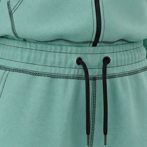 Women Fashion Contrast <b>Stitching</b> Fleece Half <b>Zip</b> Pullover Hoodie Turn Down Collar Tracksuit Athletic Gym Fitness Sport Wear Suit - Product Image 5