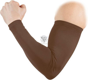 Custom Logo Breathable Unisex Adult Basketball Football <b>Compression</b> Sports <b>Arm</b> <b>Sleeves</b> UV Sun Protection Cycling - Product Image 1