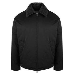 แจ็กเก็ตบอมเบอร์สำหรับผู้ชายเสื้อคลุมลำลองแฟชั่นสีพื้นปกตั้งมีซิปด้านหน้า2025โลโก้ - Product Image 1