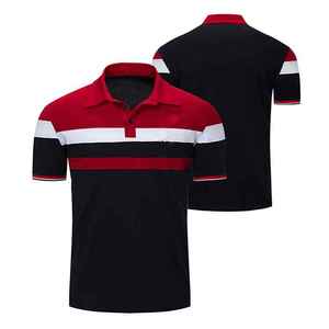 Chemises polo pour hommes de qualité supérieure, nouveau design, vente chaude, séchage rapide, logo personnalisé, vêtements de rue, t-shirt à manches courtes respirant pour hommes - Product Image 3