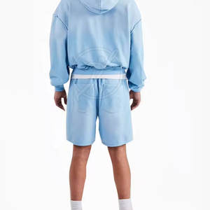 Diseña tus propias sudaderas con capucha y pantalones cortos de alta calidad para hombre, nuevo estilo, cantidad a granel, sudaderas con cremallera para hombre - Product Image 3