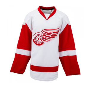 Maillot de hockey sur glace en polyester 100% de haute qualité OEM maillot de hockey sur glace personnalisé avec impression par sublimation et logo brodé - Product Image 5